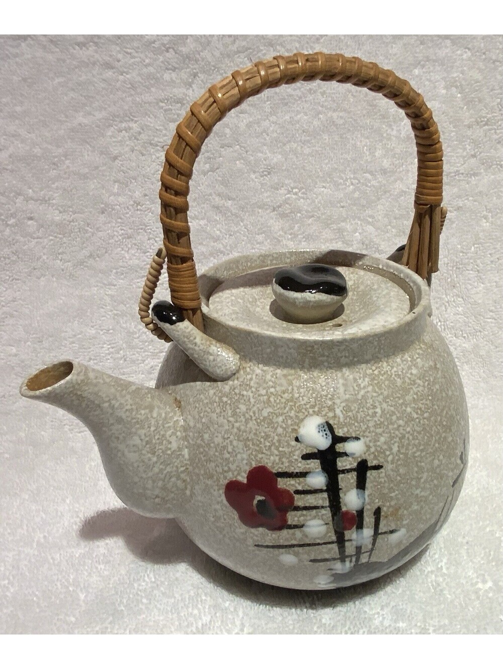 Vintage 20oz. Japanese Tea Pot with Cherry Blossom Design